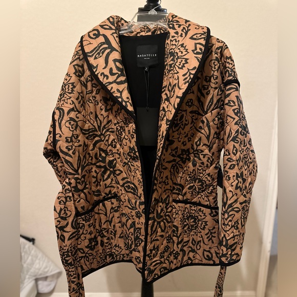 NWT Anthropologie Bagatelle Women’s Quilted Floral Jacket Nordstrom Sz M. NWT. - Picture 1 of 16